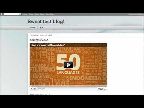 Starting A Blog 107 - Adding YouTube Videos