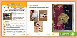 Aboriginal Flag Recycled Paper Artwork Lesson Plan