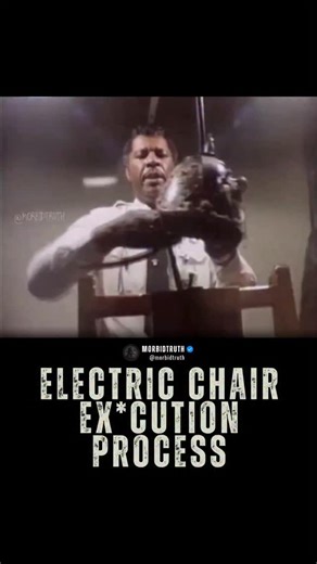 ᴍᴏʀʙɪᴅᴛʀᴜᴛʜ on Instagram: "The electric chair ex*cution involves strapping the condemned prisoner to a wooden chair and delivering powerful electric shocks through electrodes attached to the head and leg until death occurs."
