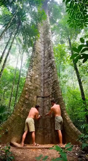 Building a Luxury Spa Inside a Giant Tree 🛁🌿#shorts #DIY #ASMR #treehouse