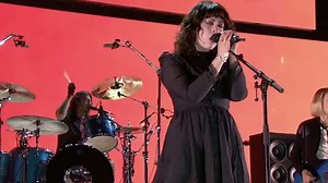 Dave Grohl performs with daughter Violet at FireAid Concert