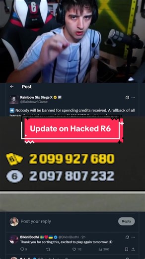 Another Update on Rainbow Six Siege Being Hacked and Thw R6 Credits and Marketplace #r6 #royalpenguinxx #rainbow6 #r6siege #r6tips