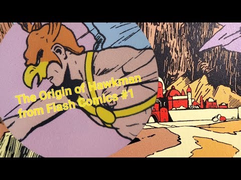 The origin of Hawkman from Flash Comics 1