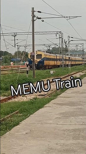MEMU Train | Main electric multiple unit | #indianrailways #train #railwaytrack #railway #ambala