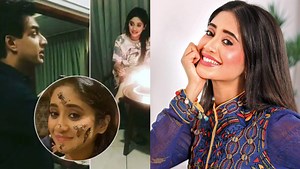 Shivangi Joshi receives the BEST birthday surprise from Mohsin Khan and YRKKH team on sets; Check inside PICS