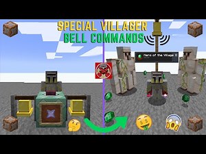 Command Block Tutorial #147: Special Villager Bell Commands in Minecraft (1.18+)