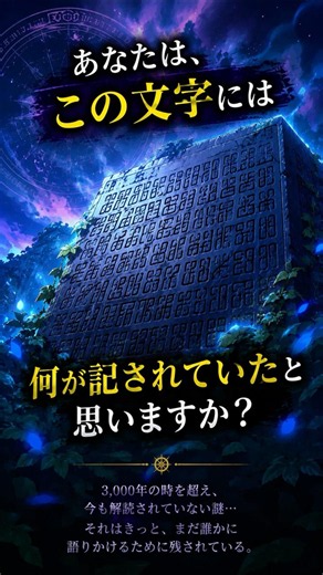 3000年間、誰も読めない文字。【世界の謎】