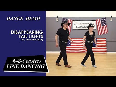 DISAPPEARING TAIL LIGHTS- Line Dance Demo & Walk Through