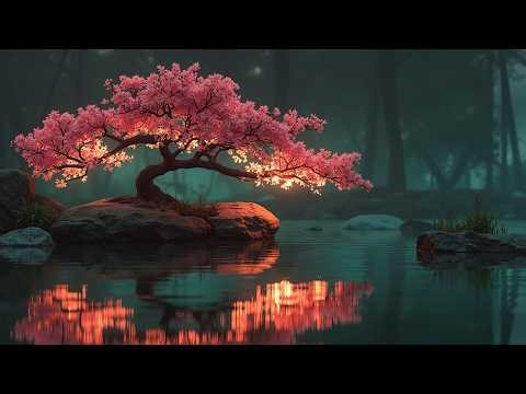 Asian chill ambient - mindfulness audio ~ soft relaxing sounds - stress relief music podcast