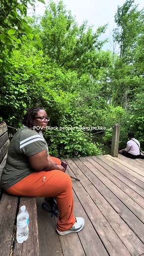 This is NOT boot camp 😂😂😂 We take our time, we take breaks, we hydrate, we laugh, we breathe… then we get back to the adventure 🌿 We outside is welcoming to all experience levels. We support each other and we stay together so no one gets left behind. Over on Heylo, I always post the terrain before each hike whether it’s paved, trail, or gravel, plus the mileage and key details so you can choose what works best for you. Im creating this because I want people to know what to expect before you 