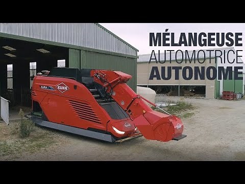 [Robot d'alimentation Kuhn] la mélangeuse automotrice autonome Aura se sert directement dans le silo