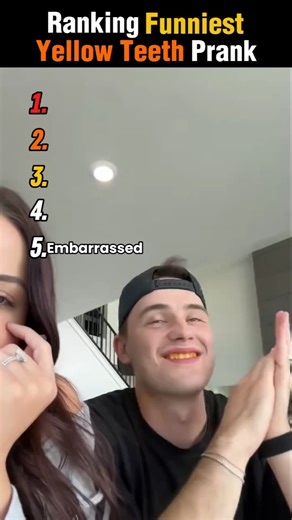 Ranking Funniest Yellow Teeth Prank #shorts #ranking