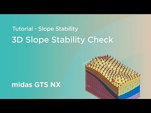 Online Tutorial: Slope Stability - 3D Slope Stability Check