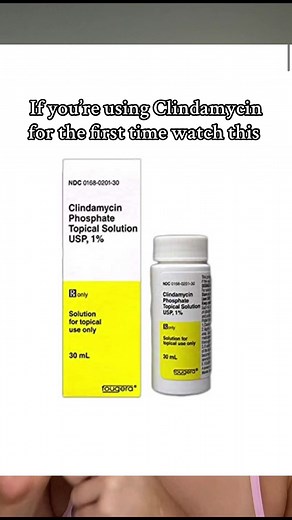 how to apply clindamycin (liquid formula)!! #clindamycin #acne #acnetreatment #acnetreatment #fyp #creatorsearchinsights