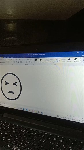 emoji 😣 symbol on Ms word using coding in laptop #msword #Ever Short Cut #youtube shorts