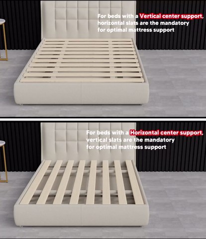 Treaton, King Size Bunkie Board – Heavy Duty Vertical Bed Slats & Wooden Support Board for Sagging Mattress, Under Mattress-Support, Box Spring Alternative, Platform Bed and Replacement