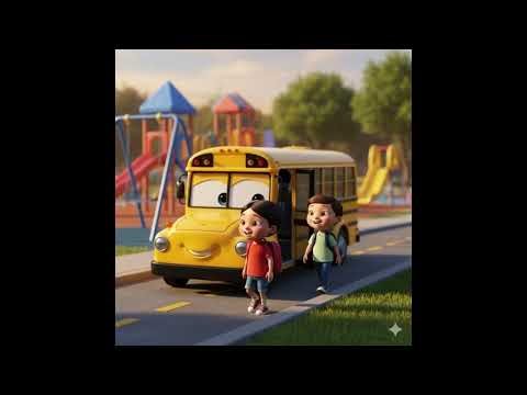 Toy School Bus Turns into a Cartoon! 🚌✨