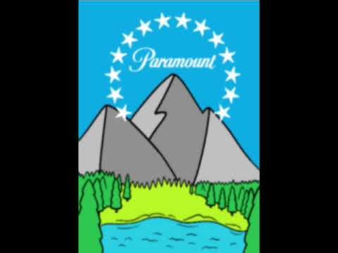 Paramount Pictures Logo Mountain Colorized Clipart Detailed Simplified
