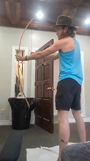 For any of my friends that make bows, how's my tiller? I'm seeing stiffness in my lower limb, but want other people's opinions. Definitely not done yet. 58" Osage, pulling around 45@24"ish | Shane Linenberger