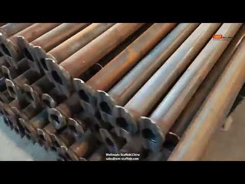 Cuplock Ledger In Production - Cup Lock(Klock) Scaffold Horizontal w/ Forged Ledger Blade - EN12810