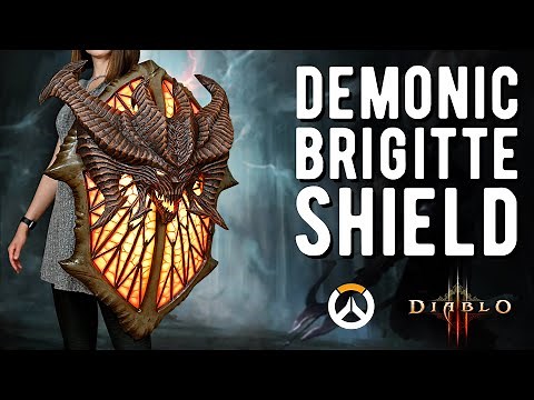 I built a massive DIABLO shield with LIGHTS and SMOKE!