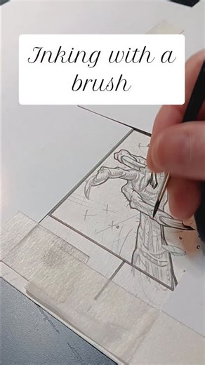 Danny Earls on Instagram: "Some real time inking with a brush!"