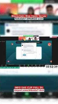 Blockchain Bisa Ganti Server Sekolah? EMURGO Live #shorts