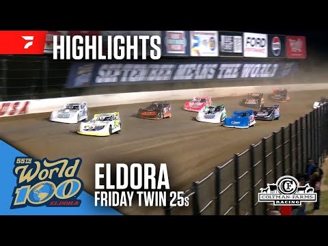 Friday Twin 25s | World 100 at Eldora Speedway 9/5/25 | Highlights