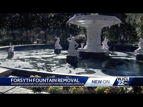 Forsyth Park fountain to be removed for restoration