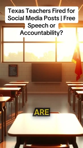 Texas Teachers Fired for Social Media Posts | Free Speech or Accountability? Texas teachers are being reported, suspended, and possibly blacklisted over social media posts in 2026. A proposed statewide investigation and “do not hire” list could permanently affect teacher careers. Is this accountability or a free speech issue? Here’s what’s happening in Texas education right now. #Texas#TexasTeachers#BreakingNews#FreeSpeech#TeacherLife