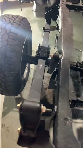 Fuel system fixerd and new rear leaf springs. #c10 #automobile