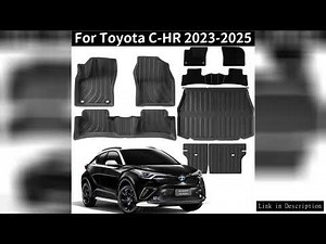 For Toyota C-HR 2025 2024 2023 TPE Floor Mats & Trunk Mat, LHD All-Weather Waterproof Carpets Set Ca
