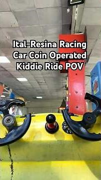 Ital Resina Racing Car Coin Operated Kiddie Ride POV