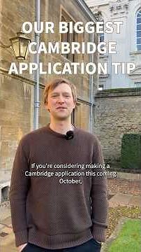 Writing your university personal statement? Here is our biggest piece of advice... #cambridge