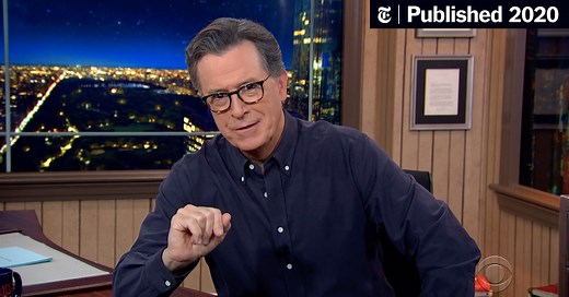 Giuliani Got a Bad Batch of ‘Just for Henchmen’ Hair Dye, Colbert Says