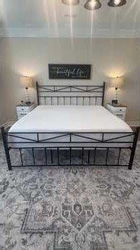 Sleek Black LED Bed Frame with Tall Headboard & Under‑Bed Storage – Modern Apartment Style