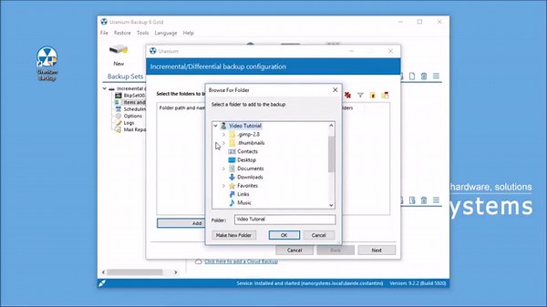 Set up an incremental backup and or differential backups