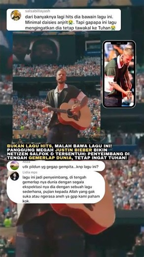 Pilihan Lagu Justin Bieber di Panggung Megah Bikin Netizen Salfok! #shorts #justinbieber #pialadunia