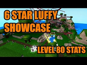 6 STAR LUFFY SHOWCASE (Maxed) | All Star Tower Defense