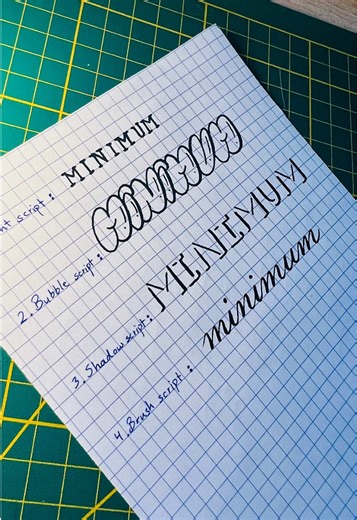 How to write different writing scripts #ecriture #calligraphie #handwriting