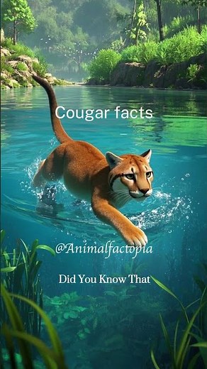 Did You Know Cougars Can’t Roar? 😱 (They Scream Like Humans!) #WildlifeFacts #didyouknow