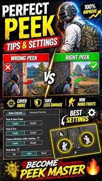 BGMI Peek & Fire Settings 2026 🔥| Close Range Tips #BGMI #BGMITips #PeekSettings #CloseRange #zeel
