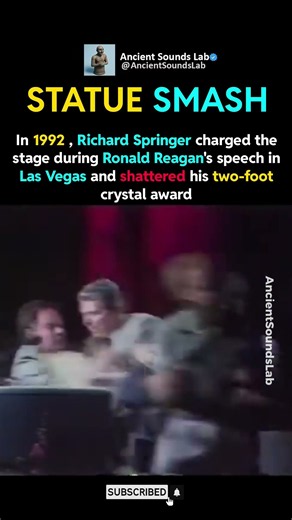 He charged the stage during a Reagan speech #historytok #crazy
