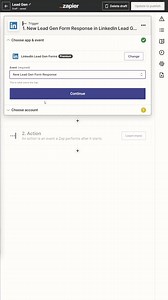 1.1K views · 1.8K reactions | Connect LinkedIn Lead Gen Forms with your other apps using Zapier—so you never miss a lead. | Zapier | Facebook