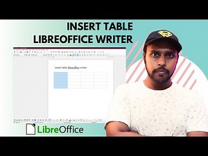 How to insert table libreoffice writer | insert table on libreoffice writer