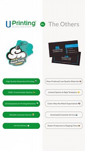 Don’t settle for less. Choose UPrinting for high-quality materials, 1,000+ custom options, and printing perfection. Your brand deserves the best! | UPrinting | Facebook