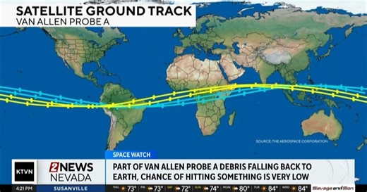 1,300 pound spacecraft that launched almost 14 years ago is crashing back to Earth