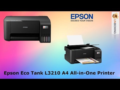 Epson Eco Tank L3210 Unboxing & Review, installing | Best ink Tank Printer | Color Printer