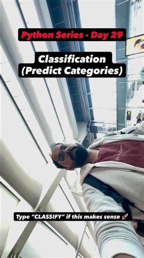 🐍 Day 29 – Classification (Predict Categories) | “Spam or Not Spam? Fraud or Safe?” 👀