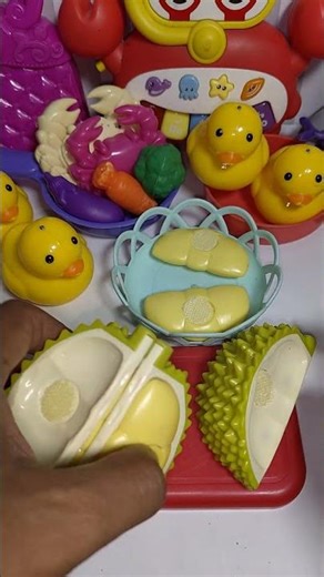 ASMR Mini Fruit Durian Cutting 🍓 So Satisfying! | Indonesia | part 425 #shorts #asmr #fyp